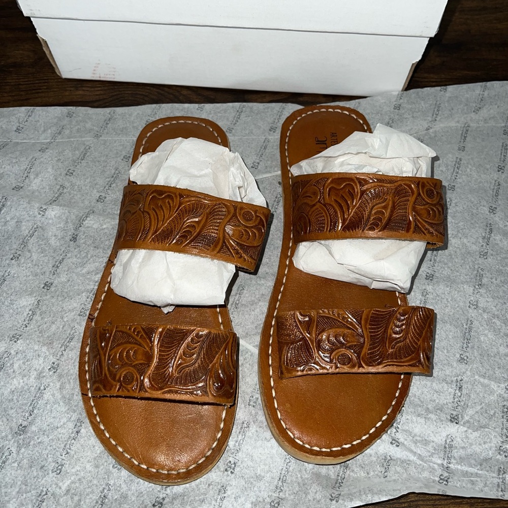 Tooled Sandals